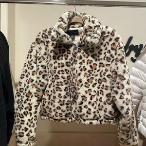 Leopard soft jacket